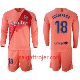 FC Barcelona Fodboldtrøjer Jordi Alba 18 Børn 3. sæt 2018/19 Langærmet